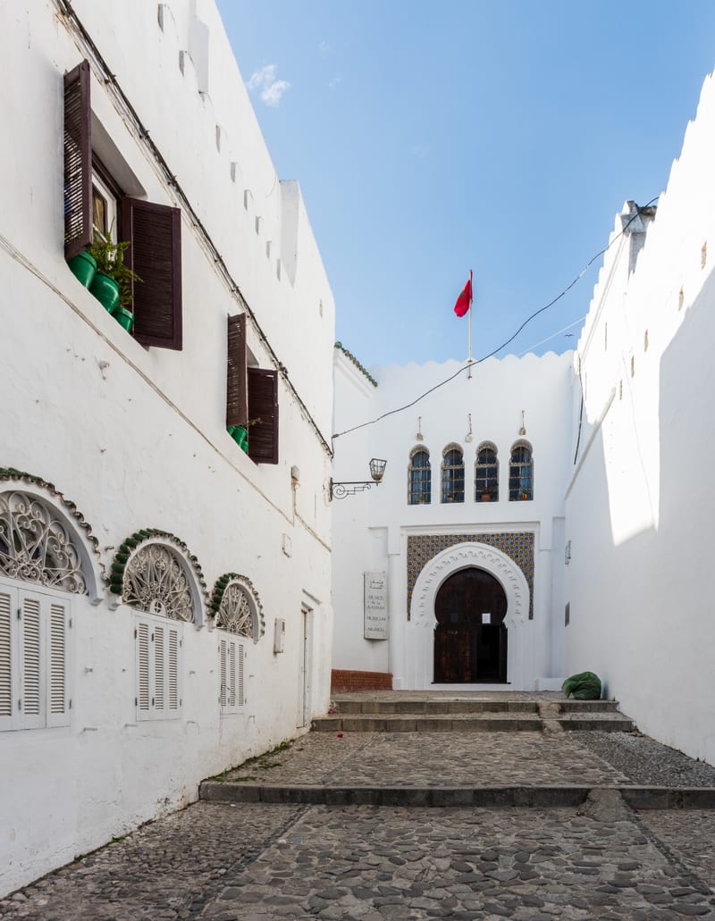 Tangier Kasbah whitewashed lanes and fortress walls